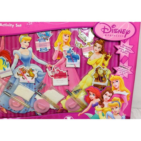 Disney Store Decorate A Princess Deluxe Activity Set Art Kit Glitter Ribbon Gems - Picture 7 of 7